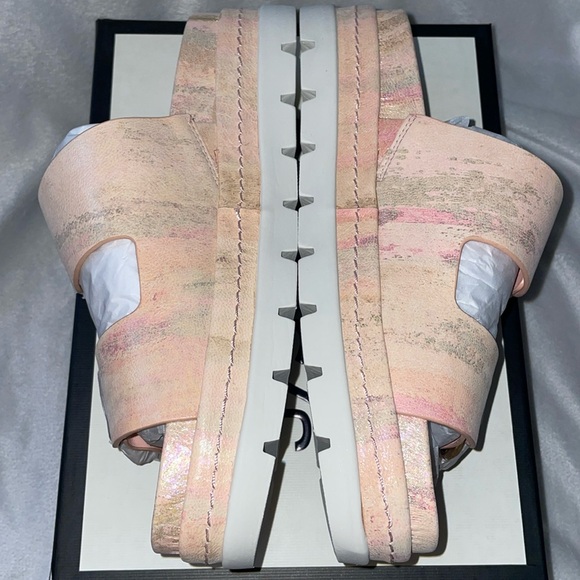 NWT J/SLIDES BAHA Dusty Pink Ariel Leather Sandal
